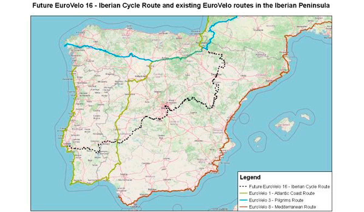 La nueva ruta EuroVelo, la Ruta Ibrica, se asentar sobre varias vas verdes