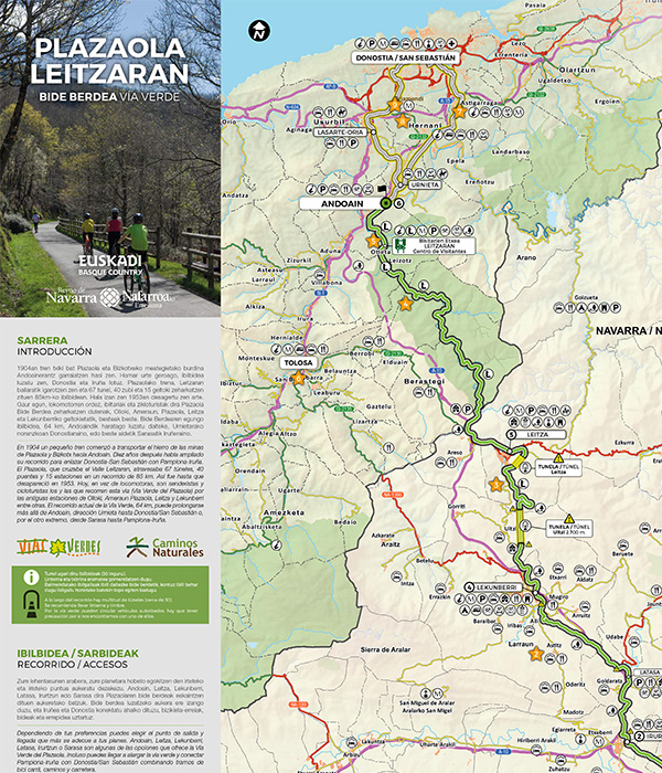 Gua de la Va Verde del Plazaola-Leitzaran - 2023