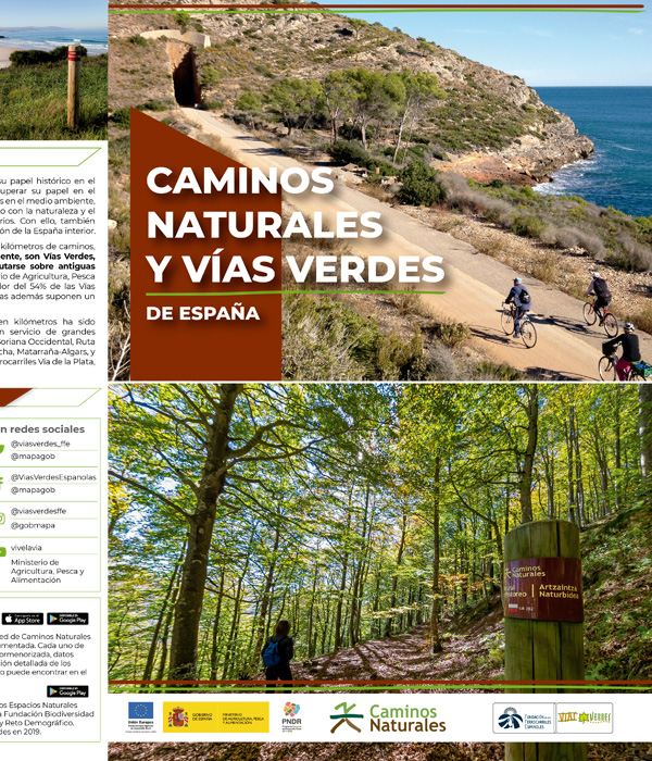 Folleto divulgativo Caminos Naturales y Vas Verdes de Espaa - 2020