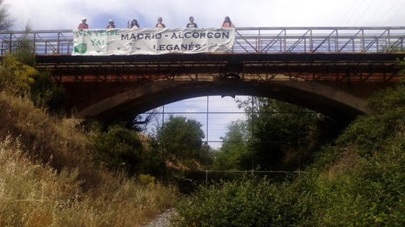 Bicicletada para impulsar el desarrollo de la va verde entre Madrid y Legans