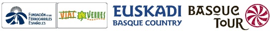 Logos FFE y Vas Verdes junto Euskadi y Basquetour