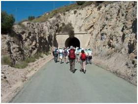 La Va Verde del Noroeste (Murcia), el camino preferido para los peregrinos a pie a Caravaca de la Cruz.