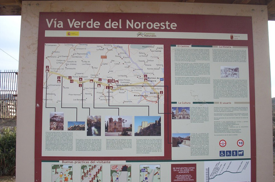 El Camino Natural Va Verde del Noroeste de la Regin de Murcia recupera su trazado a su paso por Mula