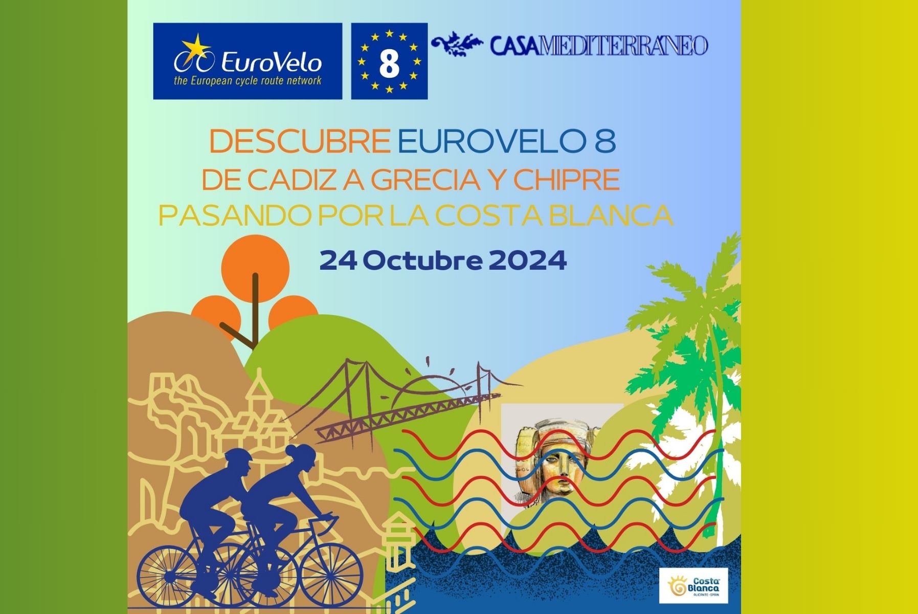 Las vas verdes estarn presentes en la Jornada de Cicloturismo de la RedBici y en el Foro Tourism Innovation Summit, ambas en Sevilla, en una Jornada sobre EuroVelo 8 en Alicante, y en Tierra Adentro en Jan.